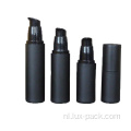 Aangepaste maat matte zwarte airless fles
